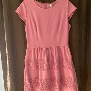 Pink work dress